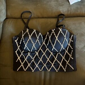 Black Julia Sexy Top Small/Medium